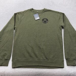 NWT New‎ Jetty Mens Indo Pullover Crew Sweatshirt Olive Green Size M